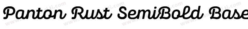 Panton Rust SemiBold Base字体转换